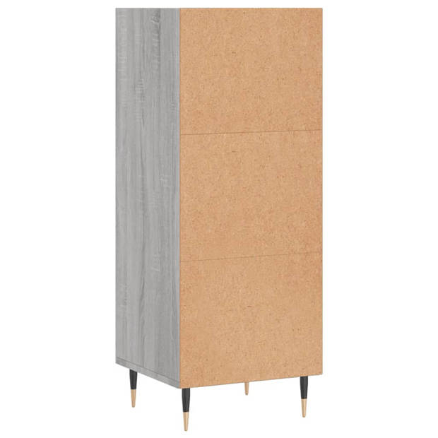 vidaXL Dressoir 34,5x32,5x90 cm bewerkt hout grijs sonoma eikenkleurig