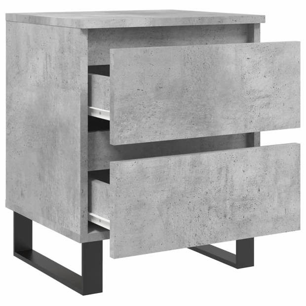 The Living Store Bedkasten - Betongrijs - 40 x 35 x 50 cm - Duurzaam materiaal