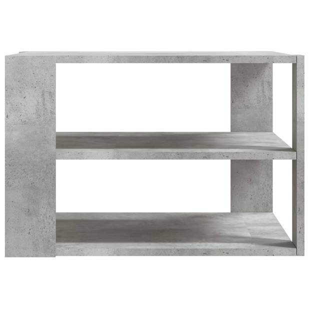vidaXL Salontafel 59,5x59,5x40 cm bewerkt hout betongrijs