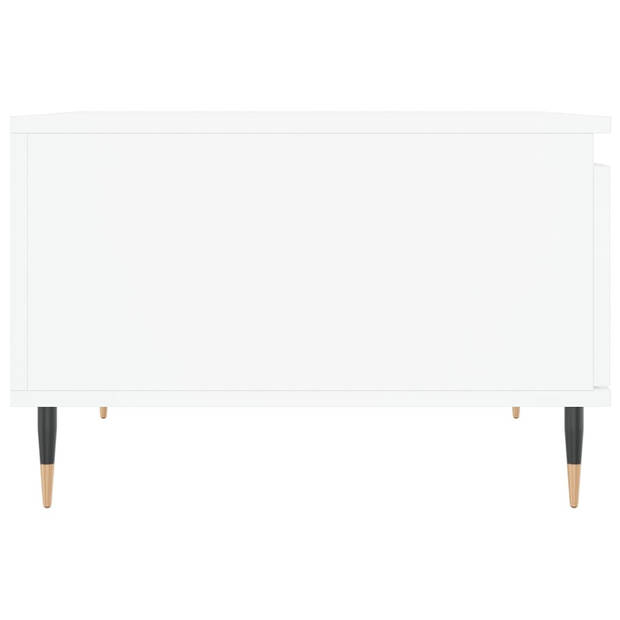 vidaXL Salontafel 55x55x36,5 cm bewerkt hout wit