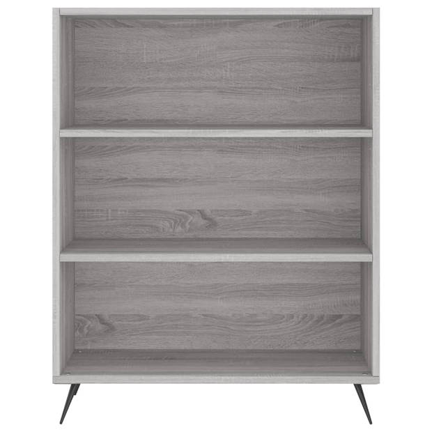 vidaXL Boekenkast 69,5x32,5x90 cm bewerkt hout grijs sonoma eikenkleur