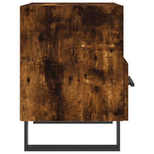 vidaXL Nachtkastjes 2 st 40x35x47,5 cm bewerkt hout gerookt eikenkleur