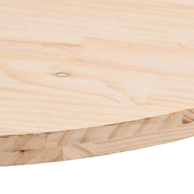 vidaXL Tafelblad ovaal 110x55x2,5 cm massief grenenhout