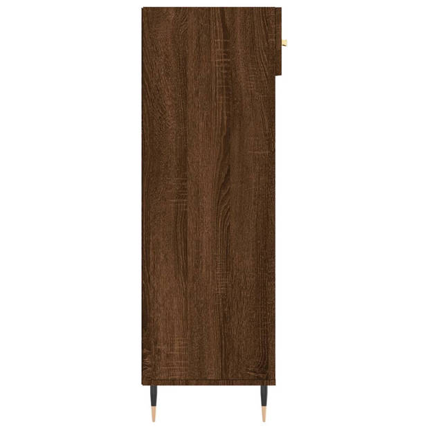 vidaXL Schoenenkast 60x35x105 cm bewerkt hout bruineikenkleurig