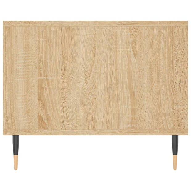 vidaXL Salontafel 102x50x40 cm bewerkt hout sonoma eikenkleurig