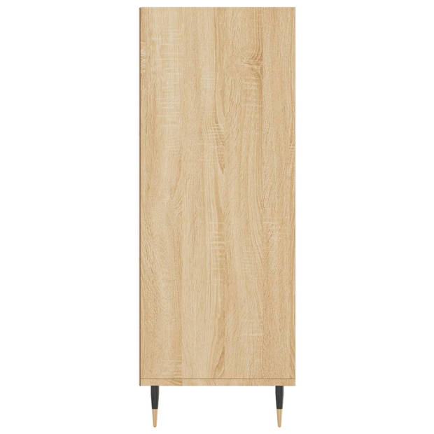 vidaXL Boekenkast 69,5x32,5x90 cm bewerkt hout sonoma eikenkleurig