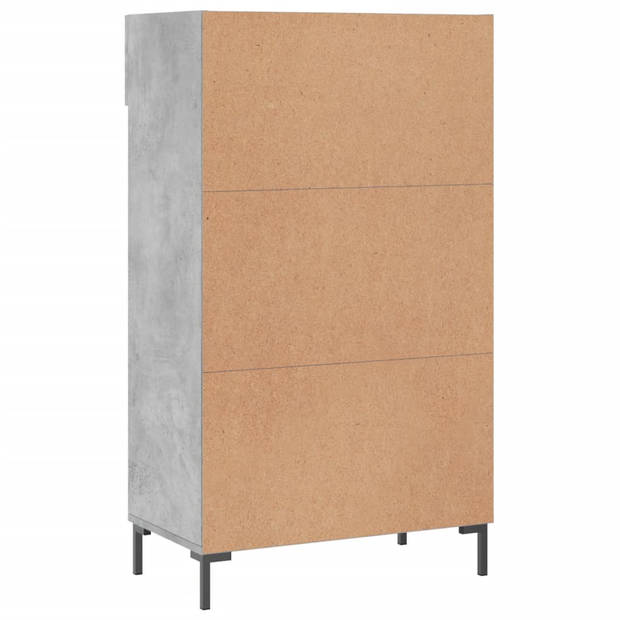 The Living Store Schoenenkast - betongrijs - 60 x 35 x 105 cm - duurzaam materiaal