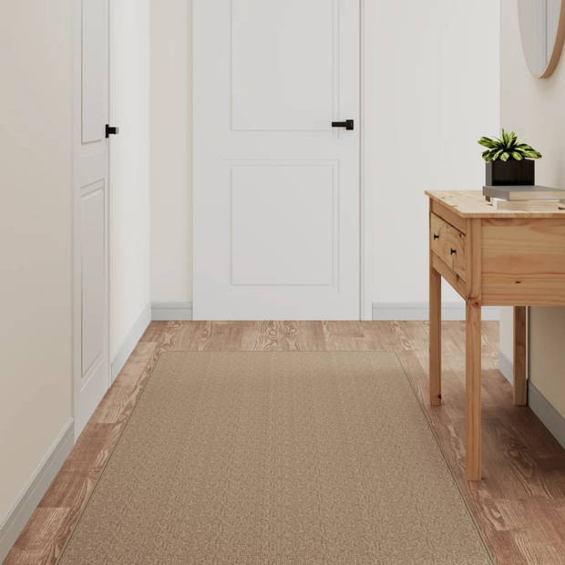 vidaXL Tapijtloper 80x150 cm sisal-look zandkleurig