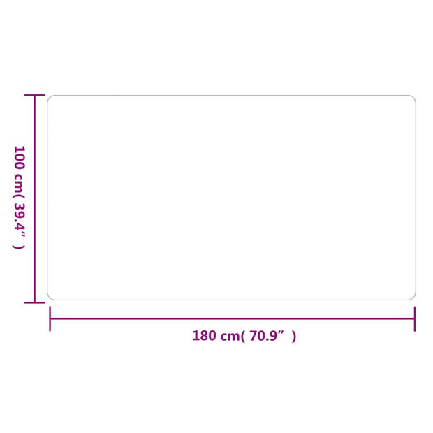 vidaXL Tapijtloper 100x180 cm antracietkleurig