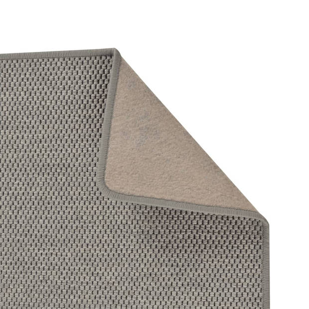 vidaXL Tapijtloper 80x150 cm sisal-look zilverkleurig