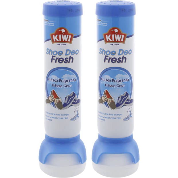 Kiwi - Shoe Deo Fresh - Schoendeodorant - Frisse Geur - 2x100ml - Verfrissend