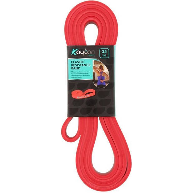 Kaytan Sports Weerstandsbanden – Fitness Elastiek 35 KG – Gymnastiek Band Resistance – Rood