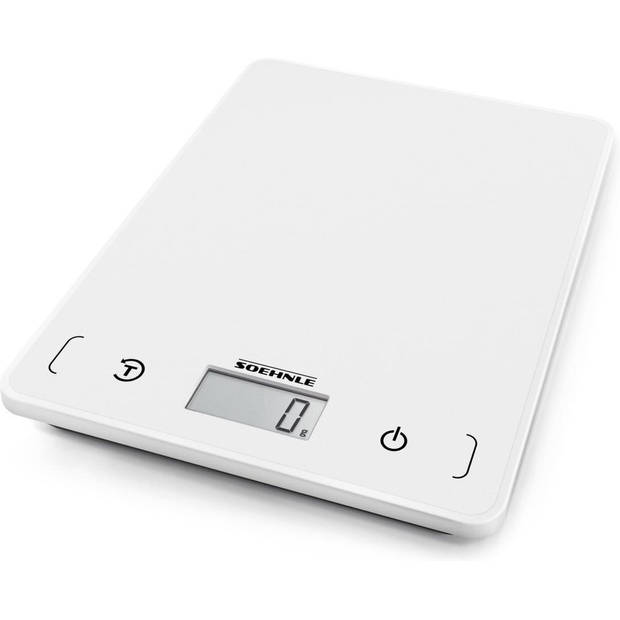 Soehnle Page Compact 200 – Keukenweegschaal – Wit – Maximaal 5 kg Capaciteit