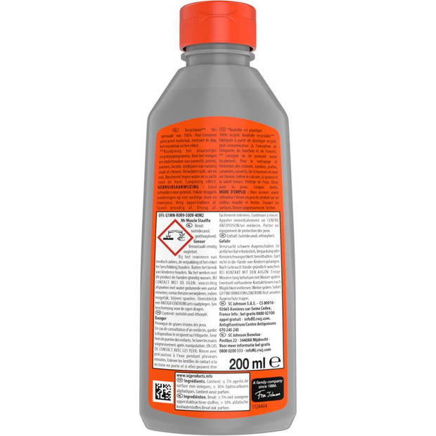 Mr. Muscle Staalfix - Reinigingsmiddel voor Staal - 2 x 200 ml - Multipack