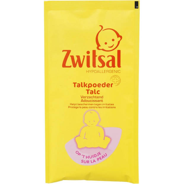 Zwitsal - Navulverpakking Talkpoeder - voor Baby's - 100 gram - Zacht en Droog Huidverzorging