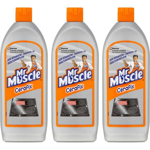 Mr. Muscle Cerafix – Reinigingsmiddel 200 ml – Voordeelpak 3 stuks - Krachtige Formule