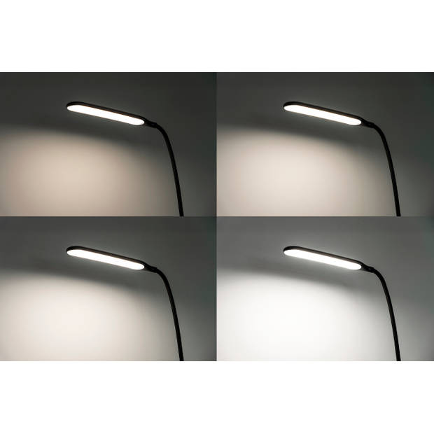 Hyundai Lighting - Luxe LED Bureaulamp - dimbaar, kantelbaar en met verstelbare klem