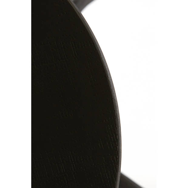 Light & Living - Bijzettafel SAMOA - Ø38x60cm - Zwart - Set van 2