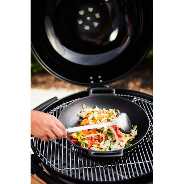 Rösle Barbecue - BBQ Accessoire Vario Pro Wok - Roestvast Staal - Zwart