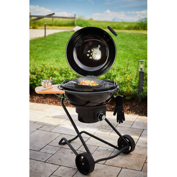 Rösle Barbecue - BBQ Accessoire Vario Pro Wok - Roestvast Staal - Zwart