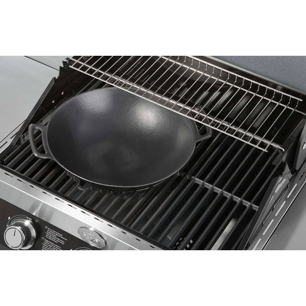 Rösle Barbecue - BBQ Accessoire Vario Pro Wok - Roestvast Staal - Zwart