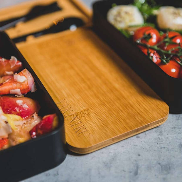 Yakiniku - BBQ Accessoire Bentobox - Kunststof - Zwart