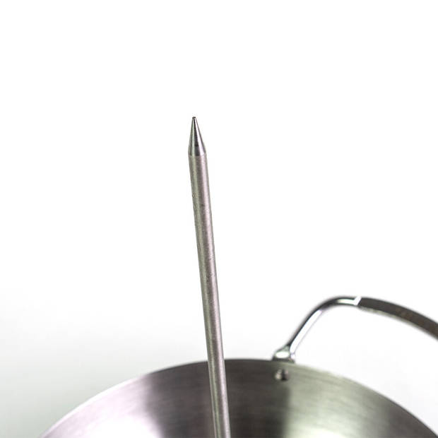 Yakiniku - BBQ Accessoire Grillschaal met 2 Spiezen - Roestvast Staal - Zilver