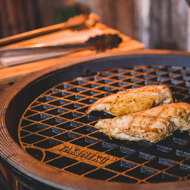 Yakiniku - BBQ Accessoire Kamado 19 Inch Large Rooster Gietijzer - Gietijzer - Zwart