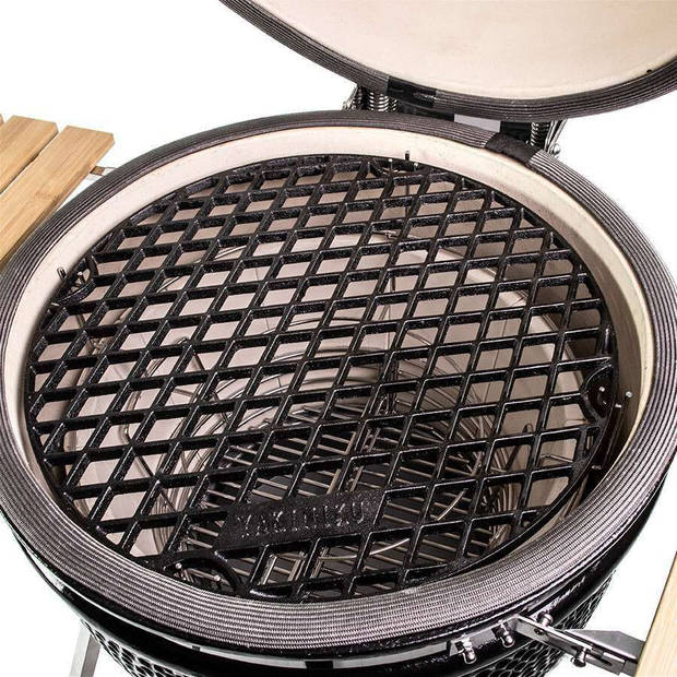 Yakiniku - BBQ Accessoire Kamado 19 Inch Large Rooster Gietijzer - Gietijzer - Zwart