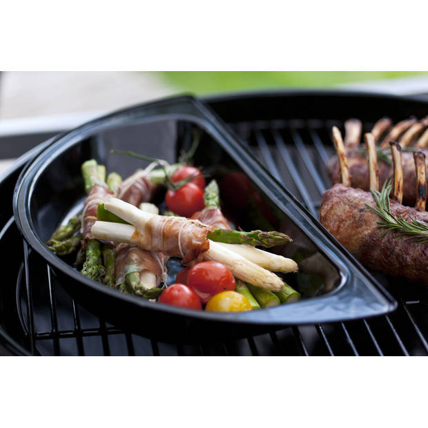 Outdoor Chef - BBQ Accessoire Kookset Halve Maan Set van 2 Stuks - Aluminium - Zwart