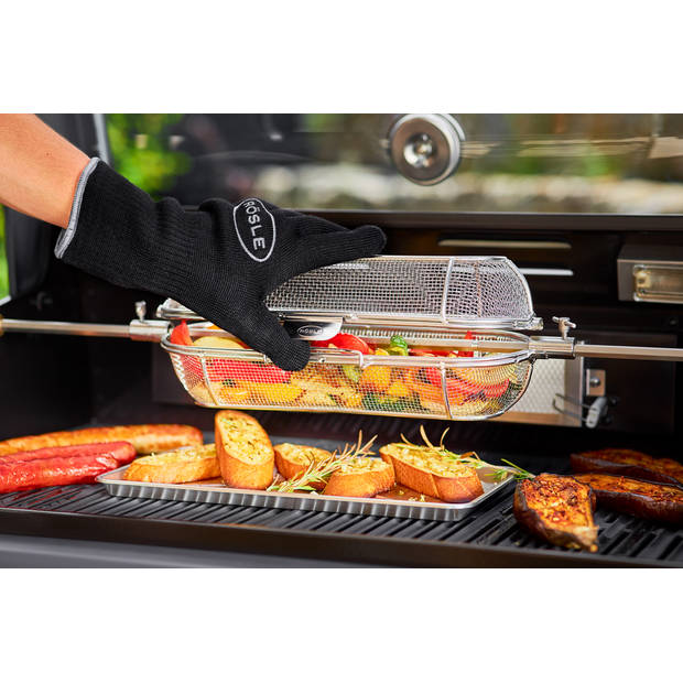 Rösle Barbecue - Premium Draaispies voor Videro en Magnum G2 / G3 / F60 - Roestvast Staal - Zilver