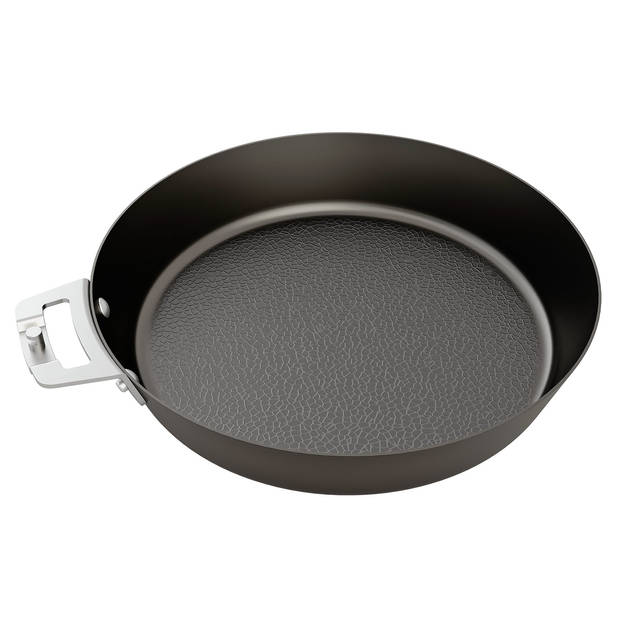 Outdoor Chef - Black Line Carbonstaal Pan ø 24 cm - Carbonstaal - Zwart