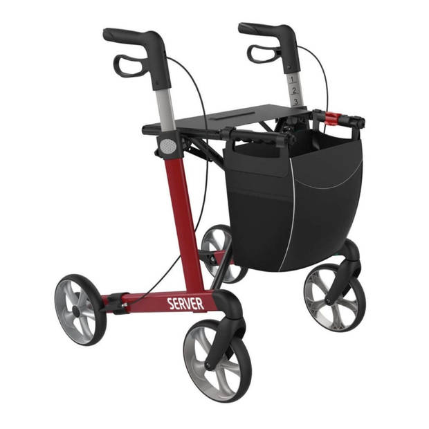 Rollator Server - Medium (1,45m tot 1,65m)