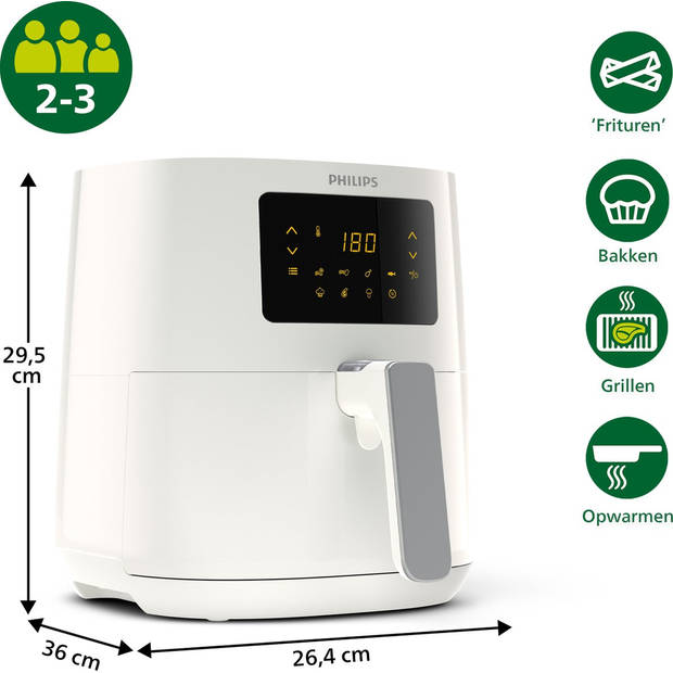 Luchtfriteuse Philips Essential Airfryer 1400 W Wit 1400 W