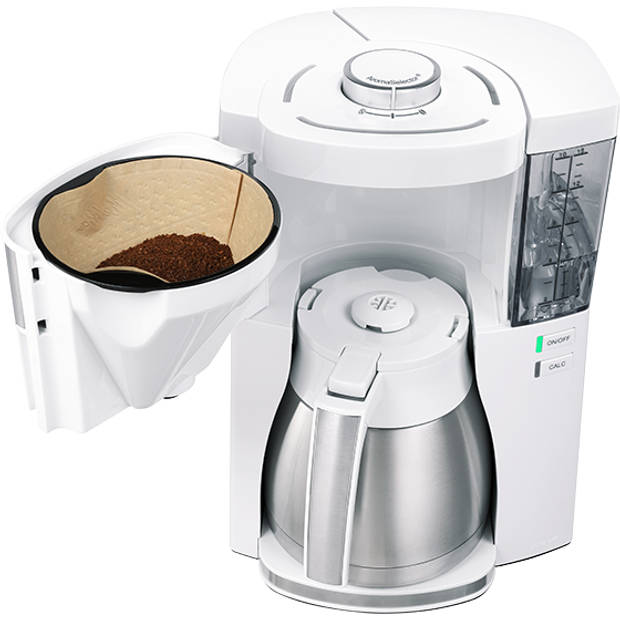 Melitta Coffee Machine - Look v Therm Perfection 1025-15 Wit/geborsteld staal