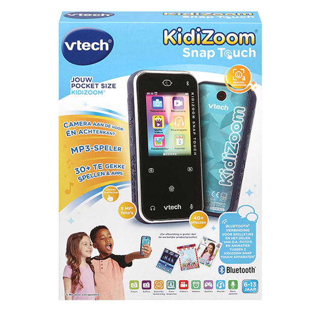 VTech speelgoedtelefoon KidiZoom Snap Touch blauw 2-delig