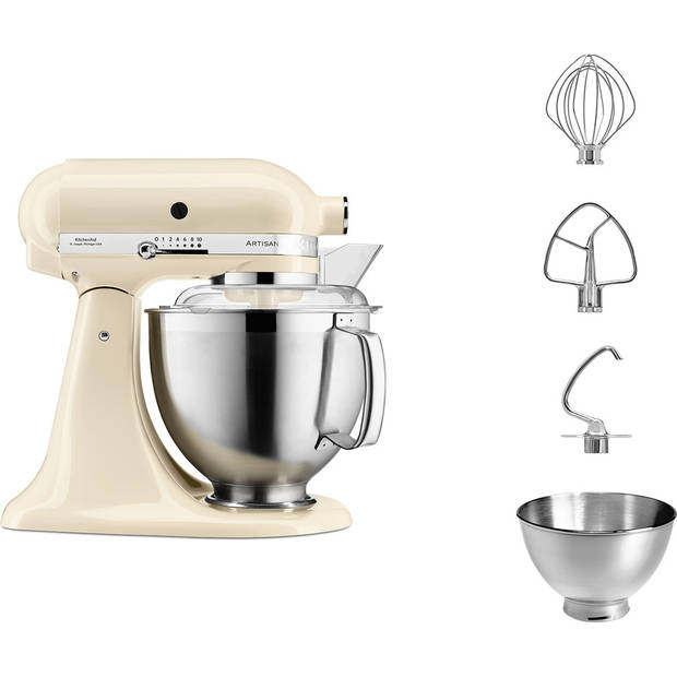 KitchenAid Artisan 5KSM185PSEAC keukenmachine 300 W 4,8 l Crème