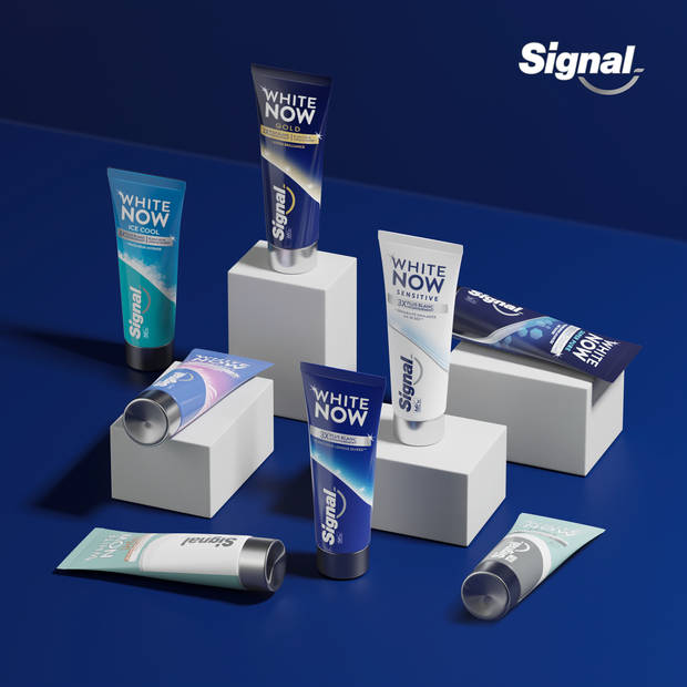 Signal - White Now - Original Tandpasta - 4 x 75 ml - Voordeelverpakking