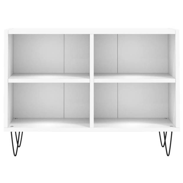 vidaXL Tv-meubel 69,5x30x50 cm bewerkt hout wit