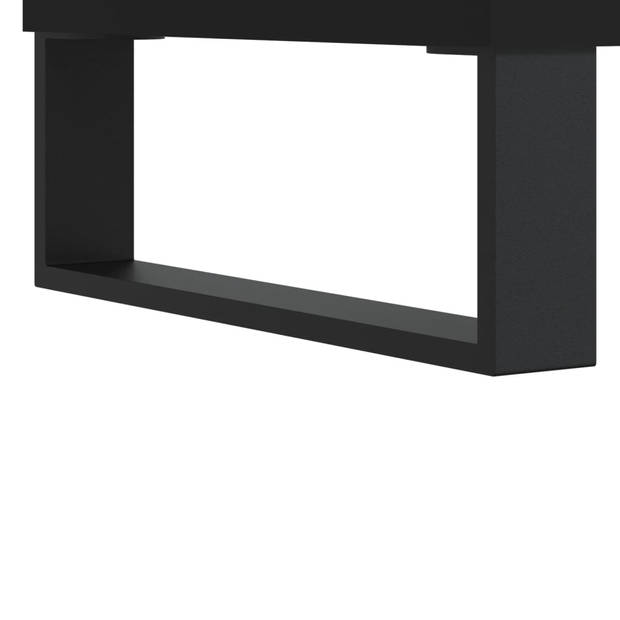 vidaXL Tv-meubel 150x36x30 cm bewerkt hout zwart
