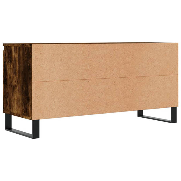 vidaXL Tv-meubel 104x35x50 cm bewerkt hout gerookt eikenkleurig