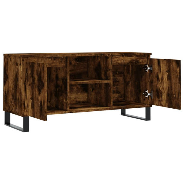 vidaXL Tv-meubel 104x35x50 cm bewerkt hout gerookt eikenkleurig