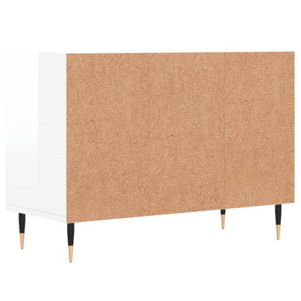 The Living Store Tv-meubel - Modern - 69.5 x 30 x 50 cm - Hoogglans wit