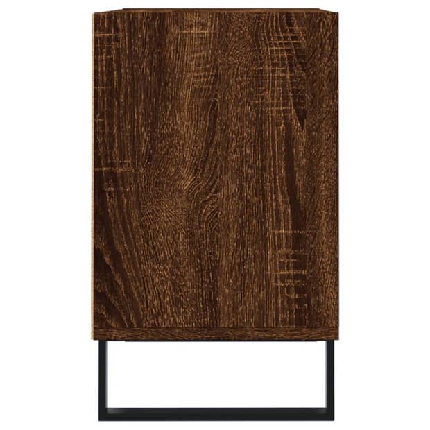 vidaXL Tv-meubel 69,5x30x50 cm bewerkt hout bruin eikenkleur