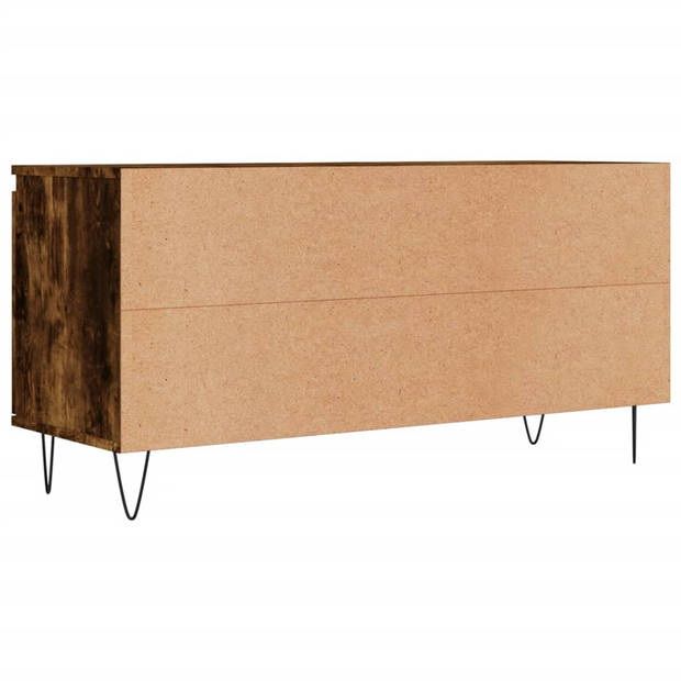 vidaXL Tv-meubel 104x35x50 cm bewerkt hout gerookt eikenkleurig