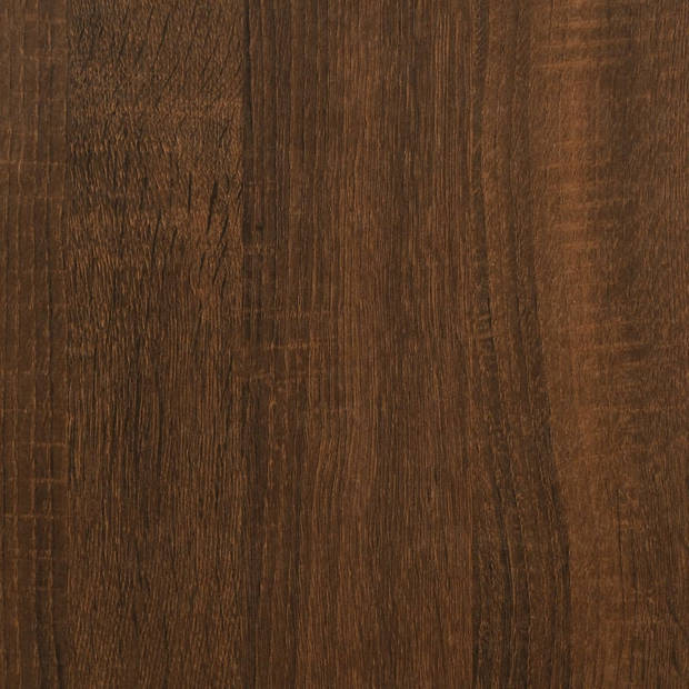vidaXL Wandtafel 160x29x75 cm bewerkt hout bruin eikenkleur