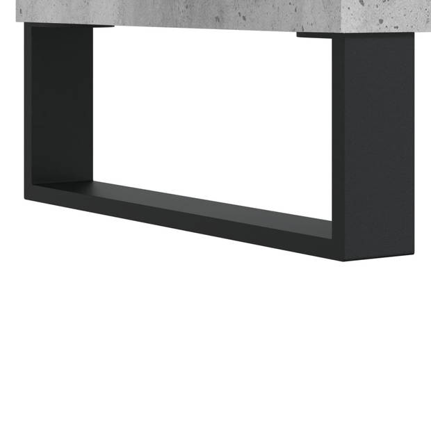 vidaXL Salontafel 60x50x36,5 cm bewerkt hout betongrijs
