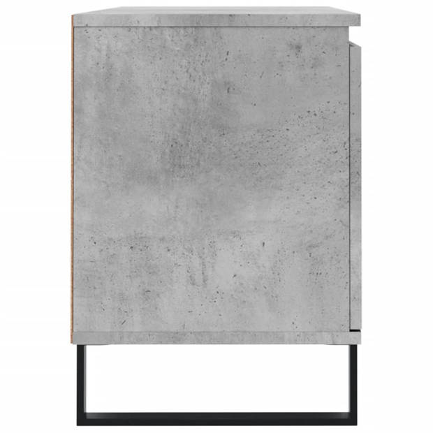 The Living Store TV-meubel - Betongrijs - 104 x 35 x 50 cm - Opbergruimte - Stabiel tafelblad