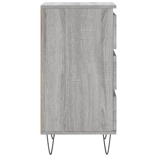 vidaXL Dressoir 40x35x70 cm bewerkt hout grijs sonoma