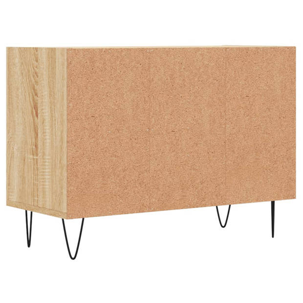 vidaXL Tv-meubel 69,5x30x50 cm bewerkt hout sonoma eikenkleurig